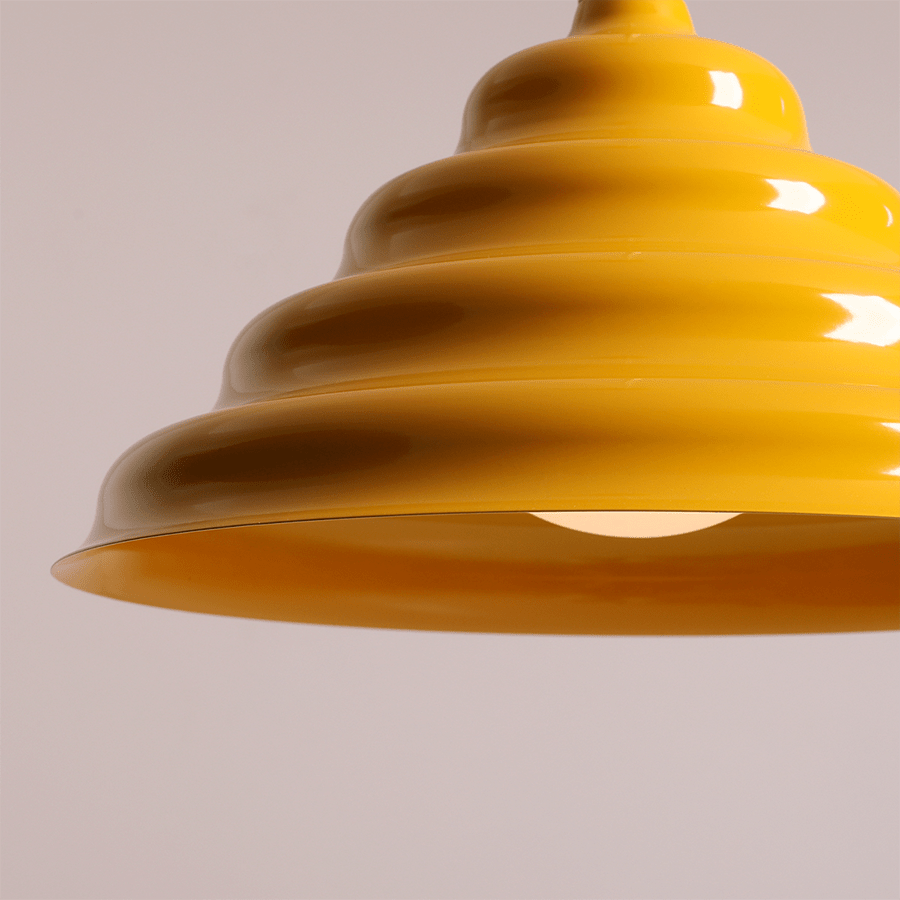WAVE HANGING PENDANT LIGHT YELLOW L - DYKE & DEAN
