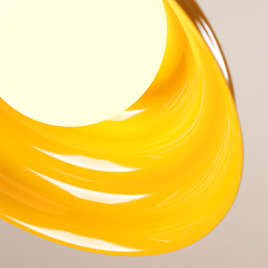 WAVE HANGING PENDANT LIGHT YELLOW M - DYKE & DEAN