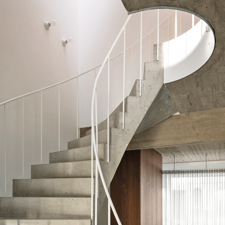 WHITE CERAMIC WALL & CEILING LAMP - DYKE & DEAN