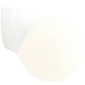 WHITE GLOBE PORCELAIN WATERPROOF ANGLED WALL LIGHT - DYKE & DEAN