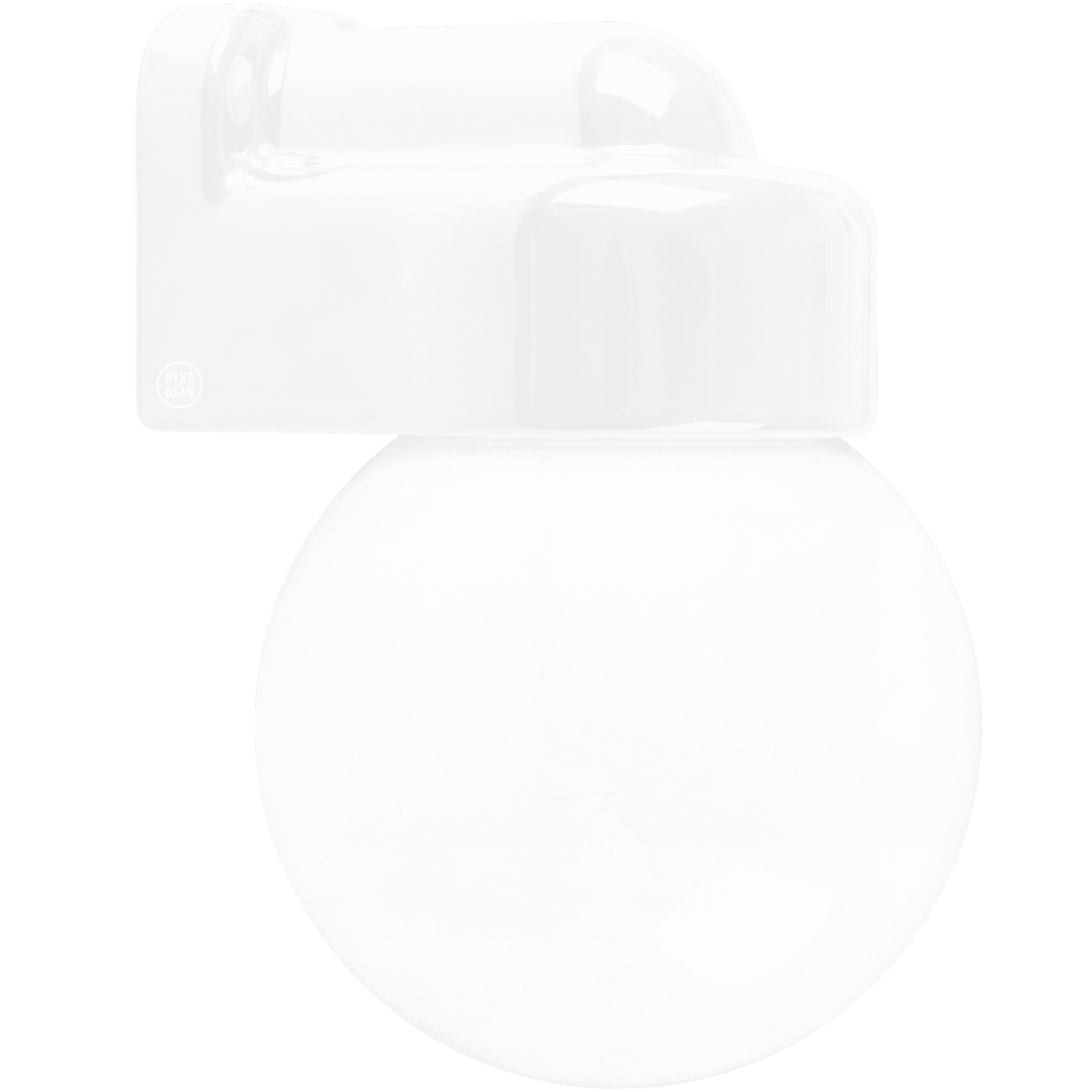 WHITE GLOBE PORCELAIN WATERPROOF SAUNA WALL LIGHT - DYKE & DEAN