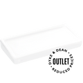 WHITE MEDIUM PORCELAIN WALL SHELF OUTLET - DYKE & DEAN