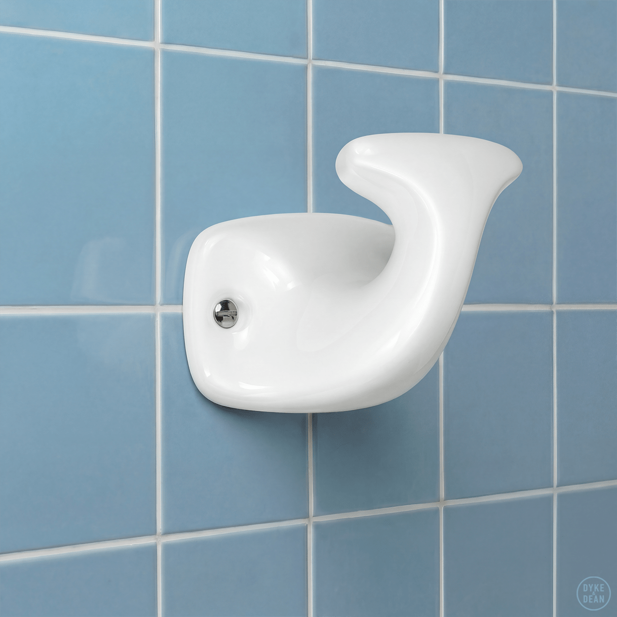 WHITE PORCELAIN ROBE HOOK - DYKE & DEAN