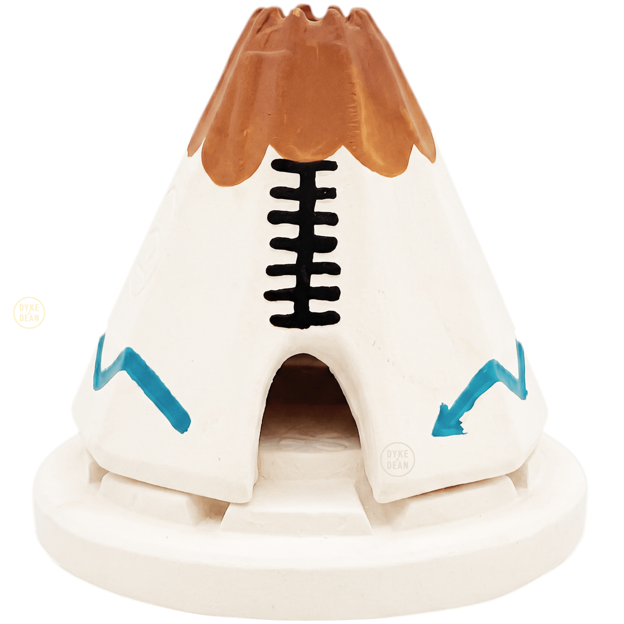 WHITE TEEPEE INCENSE BURNER - DYKE & DEAN