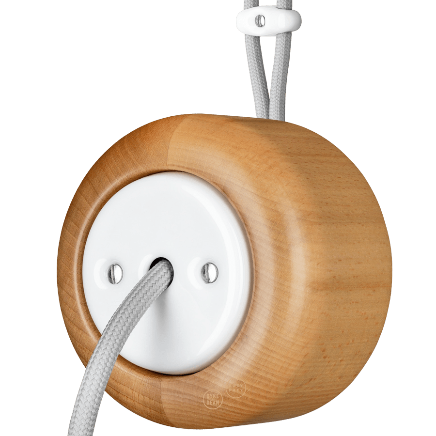 WOODEN PORCELAIN SURFACE MOUNTED FAGUS CABLE GLAND - DYKE & DEAN