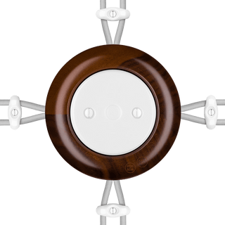 WOODEN PORCELAIN SURFACE MOUNTED NUC MAG JUNCTION BOX - DYKE & DEAN
