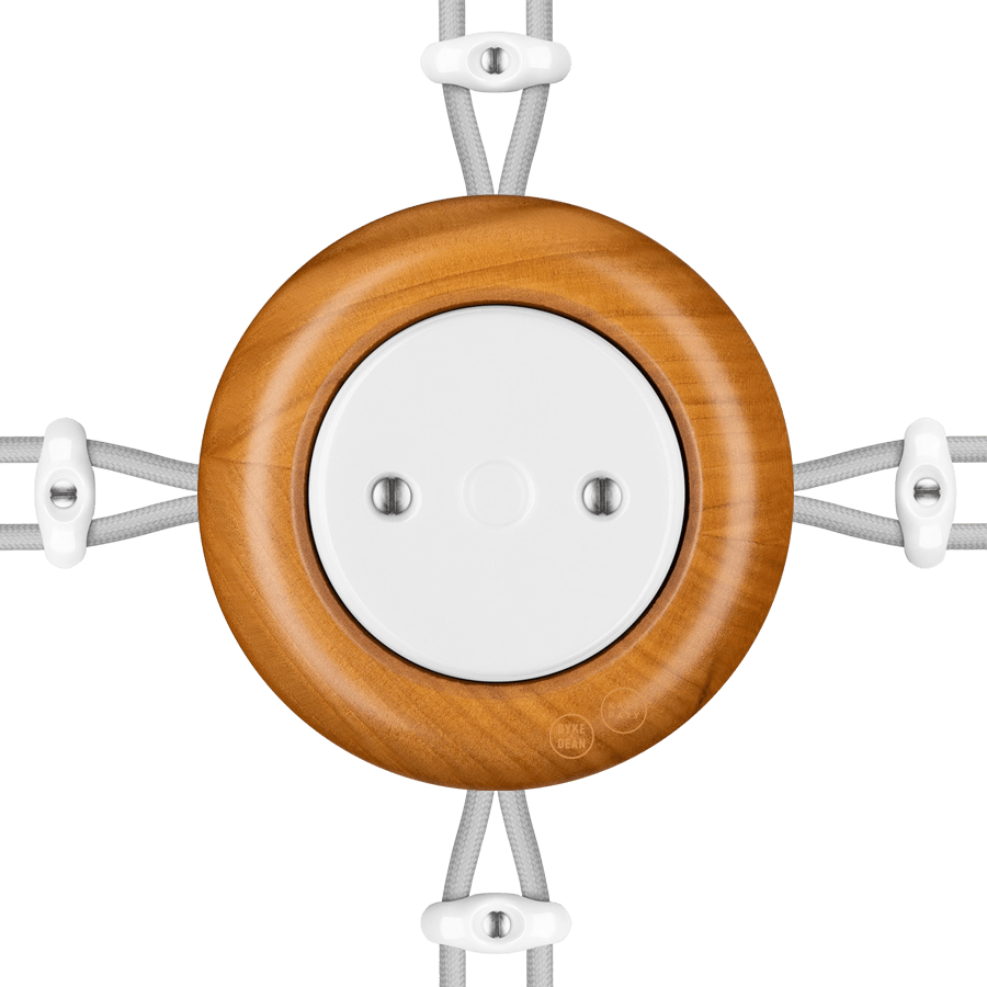 WOODEN PORCELAIN SURFACE MOUNTED PADELUS JUNCTION BOX - DYKE & DEAN