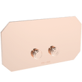 45° DEGREE CORNERS TOILET FLUSH PLATE COPPER - DYKE & DEAN