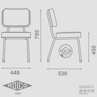 ADICO 684 CADEIRA CHAIR - DYKE & DEAN