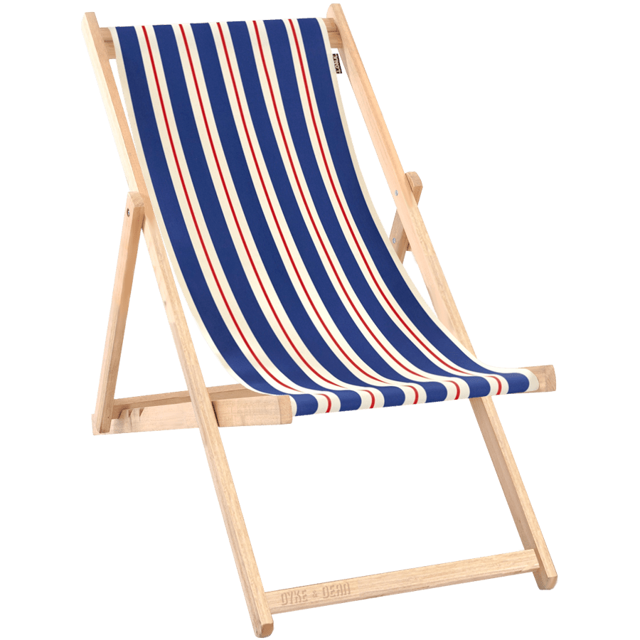 ARMLESS DECK CHAIR STRIPED COLOURS - DYKE & DEAN