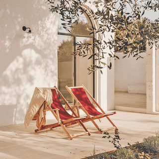 ARMLESS DECK CHAIR STRIPED COLOURS - DYKE & DEAN