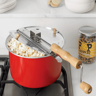 BARN RED WHIRLEY POP POPCORN MAKER - DYKE & DEAN