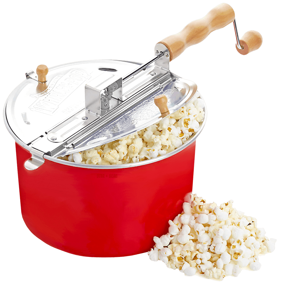 BARN RED WHIRLEY POP POPCORN MAKER - DYKE & DEAN