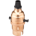 BAYONET LIGHT SWITCHED BULB HOLDER COPPER - DYKE & DEAN