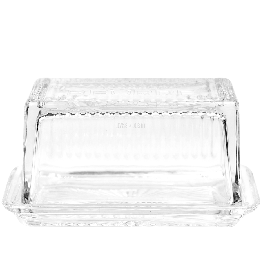 BEURRE GLASS BUTTER DISH - DYKE & DEAN