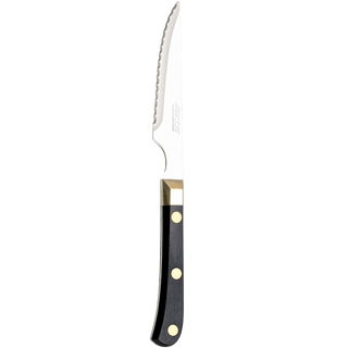 BLACK & BRASS STEAK KNIFE - DYKE & DEAN