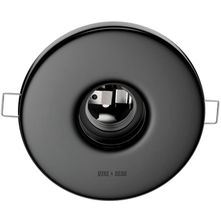 BLACK CERAMIC CEILING E27 RECESSED LIGHT - DYKE & DEAN