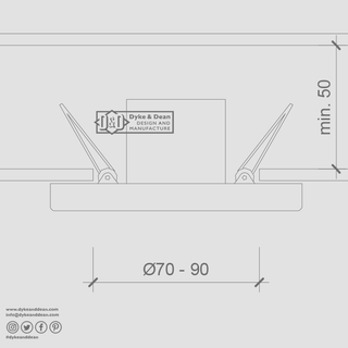 BLACK CERAMIC CEILING E27 RECESSED LIGHT - DYKE & DEAN