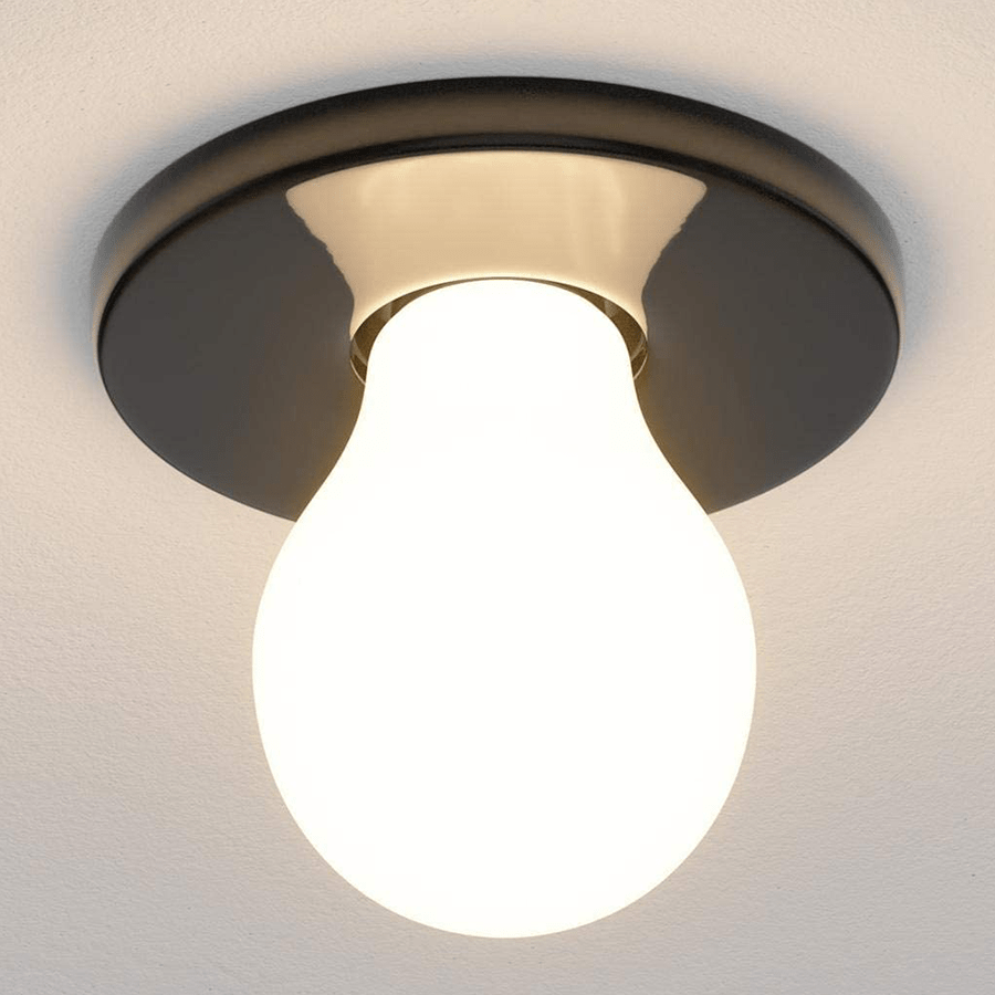 BLACK CERAMIC CEILING E27 RECESSED LIGHT - DYKE & DEAN