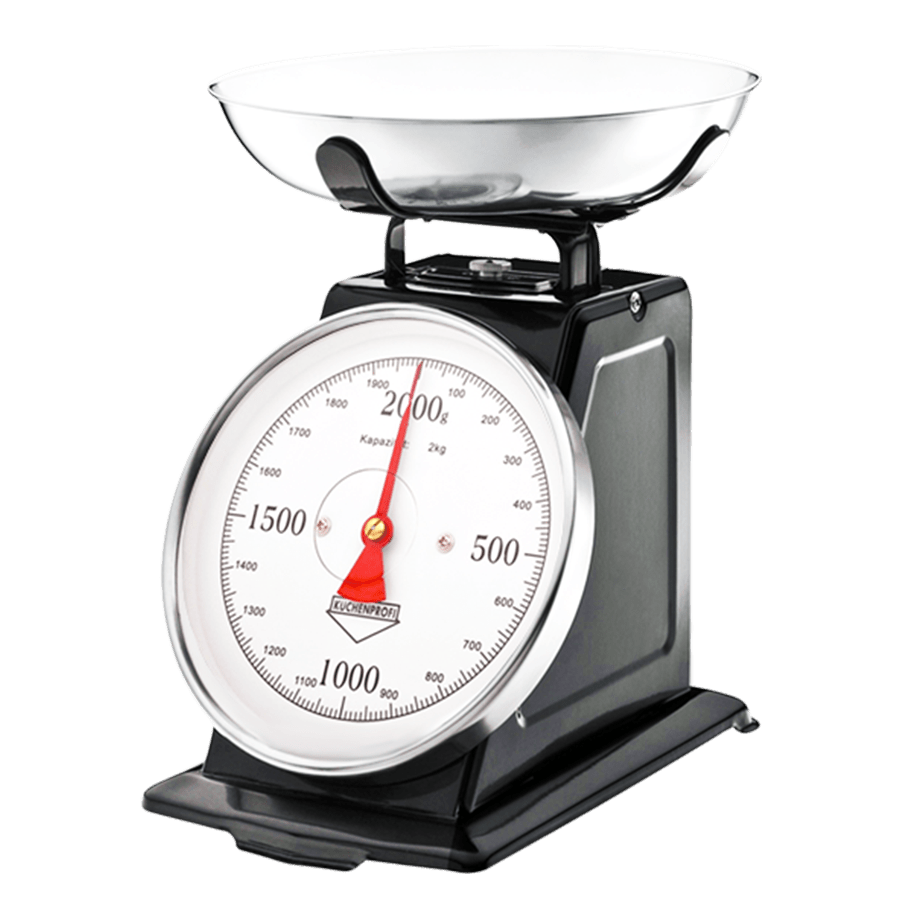 BLACK CLASSIC KITCHEN SCALES - DYKE & DEAN