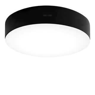 BLACK DISC WALL & CEILING LIGHT 445MM - DYKE & DEAN