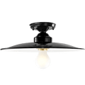 BLACK PORCELAIN TURIN CEILING SHADE - DYKE & DEAN