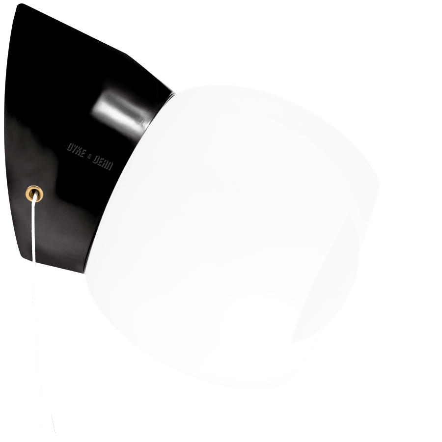 BLACK PULL CORD SWITCHED REARWIRED WALL LAMPS - WALL LIGHTS - DYKE & DEAN  - Homewares | Lighting | Modern Home Furnishings