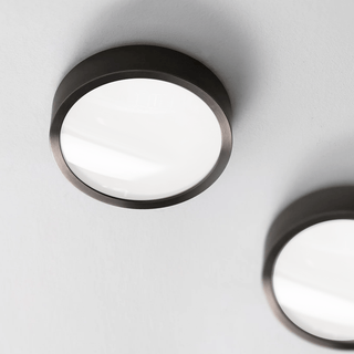 BLACK WOOD DISC WALL LIGHT - WALL LIGHTS - DYKE & DEAN  - Homewares | Lighting | Modern Home Furnishings