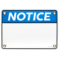BLANK NOTICE ENAMEL SIGN - HARDWARE - DYKE & DEAN  - Homewares | Lighting | Modern Home Furnishings