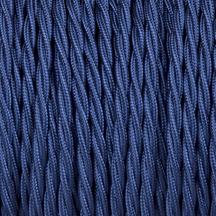 BLUE TWISTED FABRIC CABLE - FABRIC CABLE - DYKE & DEAN  - Homewares | Lighting | Modern Home Furnishings