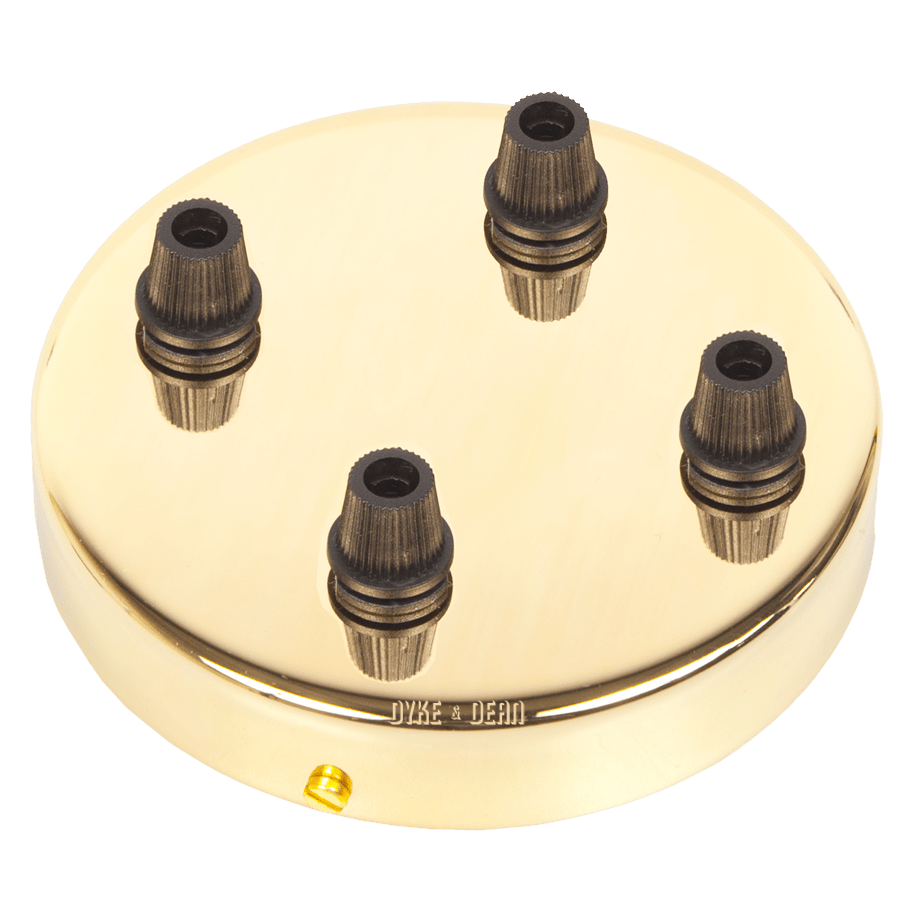 BRASS 4 WAY CEILING ROSE - DYKE & DEAN
