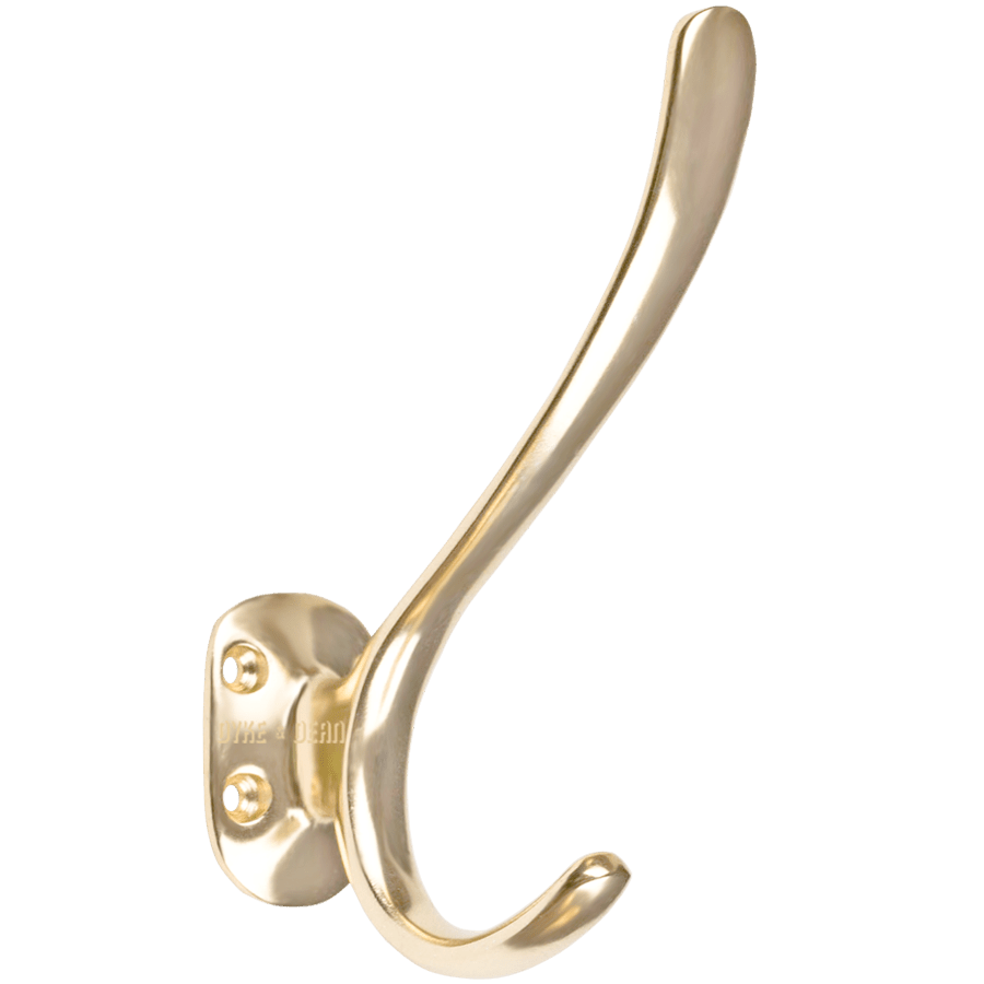 BRASS DOUBLE DOOR HOOK - DYKE & DEAN