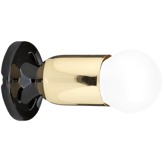 BRASS FIXED STUBBY CERAMIC LAMP - DYKE & DEAN
