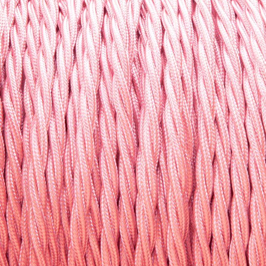 BRIGHT PINK TWISTED FABRIC CABLE - DYKE & DEAN