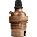 BRONZE EFFECT BAYONET BULB HOLDER - DYKE & DEAN