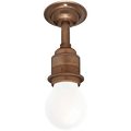 BRONZE EFFECT FIXED EXTENDED E27 WALL BULB HOLDER - DYKE & DEAN