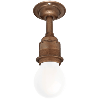 BRONZE EFFECT FIXED EXTENDED E27 WALL BULB HOLDER - DYKE & DEAN