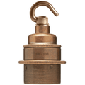 BRONZE EFFECT HOOKED E27 METAL BULB HOLDER - DYKE & DEAN