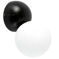 BUD GLOBE OPAL LAMP BLACK - DYKE & DEAN