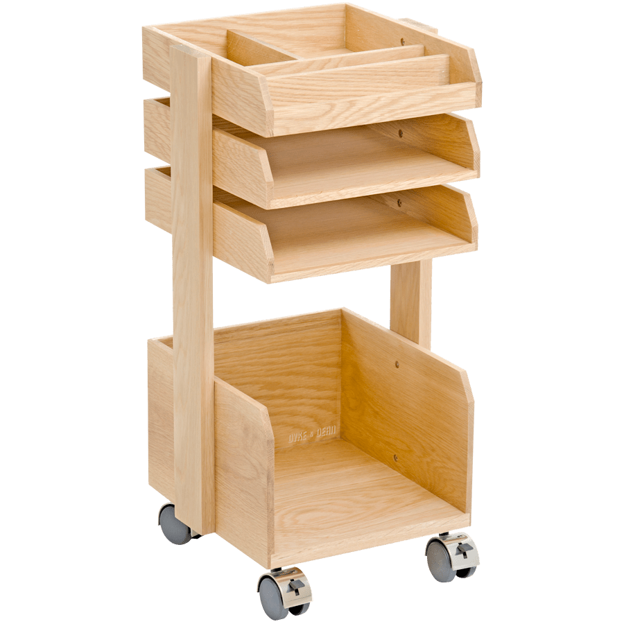 CASPER ROLLER WORKSPACE ORGANISER NATURAL OAK - DYKE & DEAN