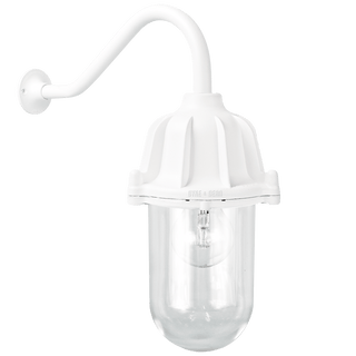 CAST SWAN NECK LANTERN WHITE - DYKE & DEAN