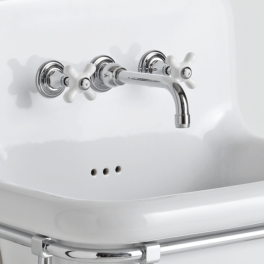 CERAMIC MOUNTED MEDIUM SINK WHITE - DYKE & DEAN