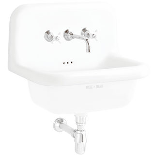 CERAMIC MOUNTED MEDIUM SINK WHITE - DYKE & DEAN