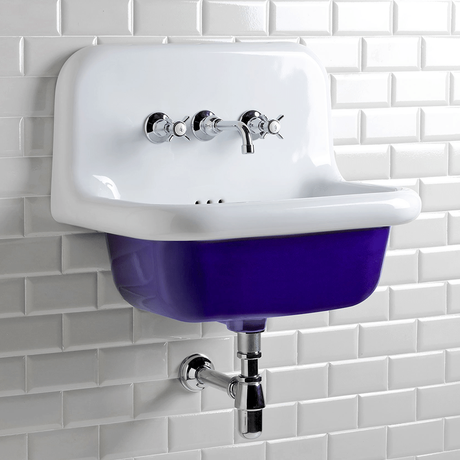 CERAMIC MOUNTED MEDIUM SINK WHITE - DYKE & DEAN