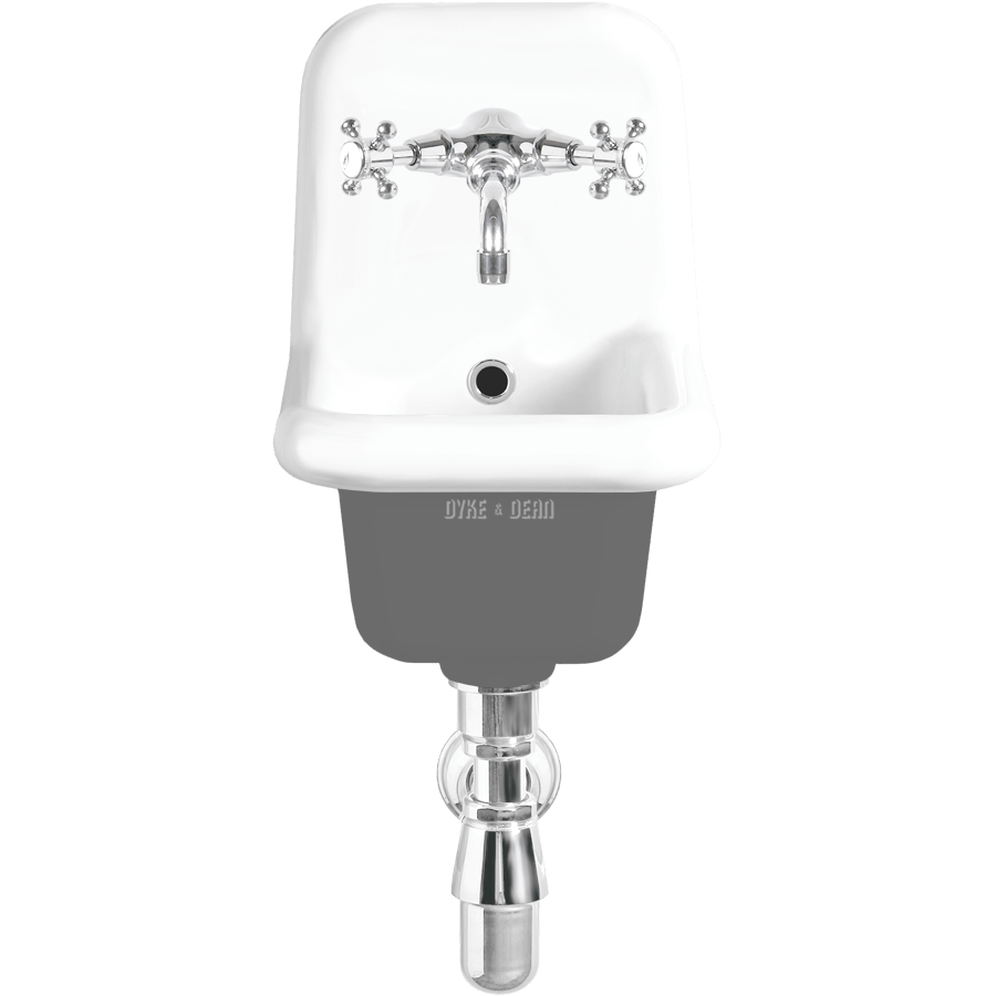 CERAMIC MOUNTED NARROW SINK - DYKE & DEAN