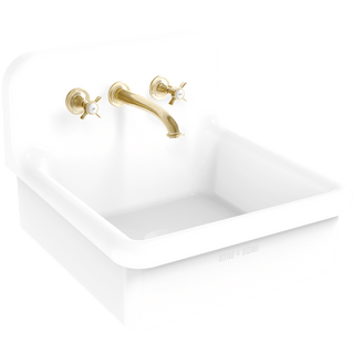 CERAMIC SPLASH BACK UTILITY SINK - DYKE & DEAN