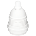 CLAMP SHADE RINGS WHITE E27 BULB HOLDER - DYKE & DEAN