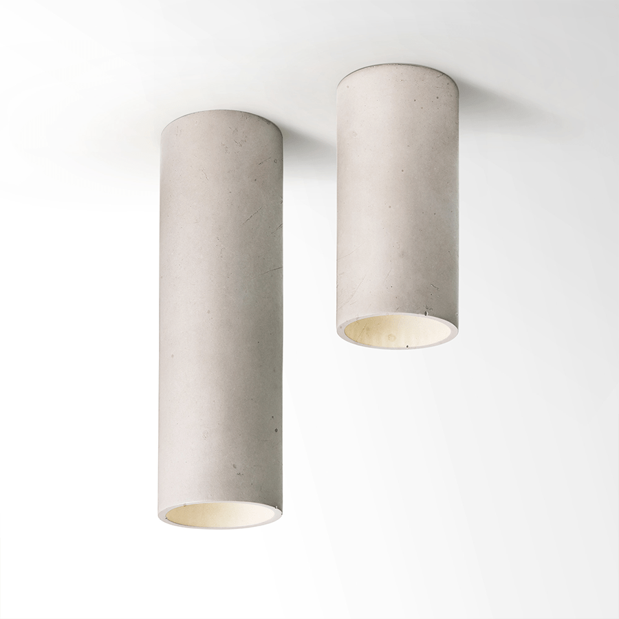 CONCRETE CYLINDER CEILING DOVE GREY - DYKE & DEAN