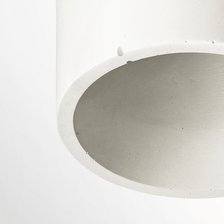 CONCRETE CYLINDER CEILING IVORY - DYKE & DEAN