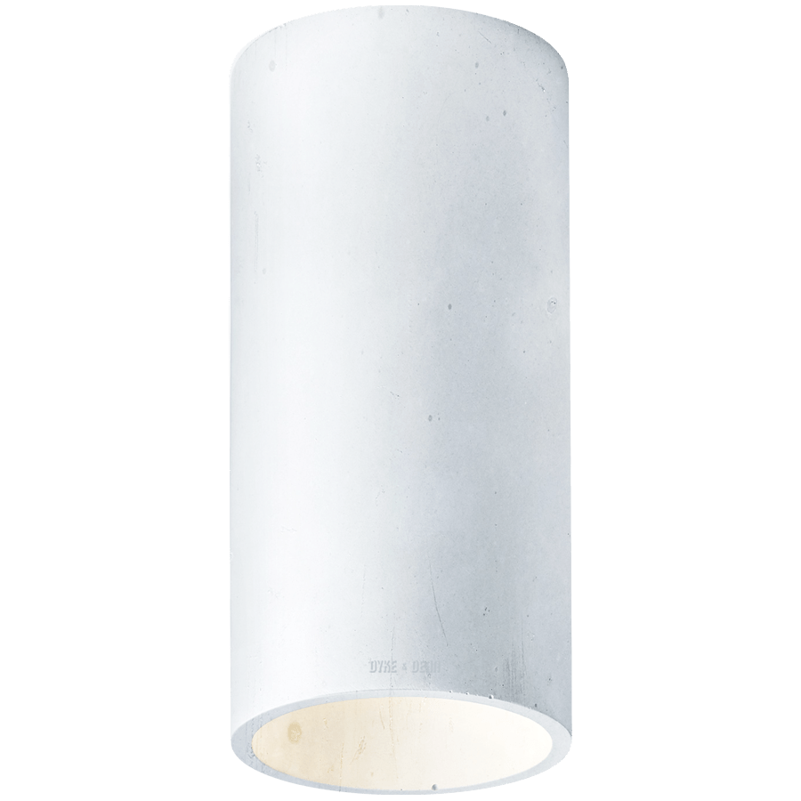 CONCRETE CYLINDER CEILING LIGHT BLUE - DYKE & DEAN